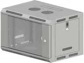 Szafy rack - Aicom A-LAN Szafa wisząca 9U 600x600 SW-9U-600-600-N SW-9U-600-600-N-DSJ-OP-RP-B - miniaturka - grafika 1