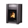 Wkłady kominkowe - HS Flamingo Aquaflamm Vario z wymiennikiem wodnym KALMAR 11/5 kW szary - miniaturka - grafika 1