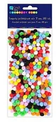 Zabawki kreatywne - DP Craft Pompony poliestrowe 7 mm mix kolorów - miniaturka - grafika 1