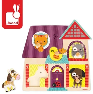 Janod Puzzle muzyczne Moi mali przyjaciele - Instrumenty muzyczne dla dzieci - miniaturka - grafika 2