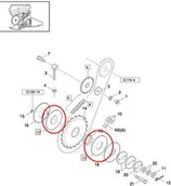 Części i akcesoria do maszyn rolniczych - CNH TARCZA CIERNA SPRZĘGŁA ŚLIMAKA HEDERA 89833897 - miniaturka - grafika 1