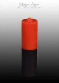Świece - Magoi Agni Świeca cofająca czerwono czarna - miłość, związki drim45 - miniaturka - grafika 1