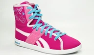 Buty sportowe damskie - Reebok Top Down Craft J84824 różowy - miniaturka - grafika 1