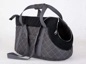 Transportery dla kotów - Hobbydog Torba - Grafit z czarnym - Rozmiar 3 - miniaturka - grafika 1