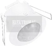 Czujniki ruchu i zmierzchu - GTV Czujnik ruchu CR-5 BIAŁY, 360°, Wpuszczany, Zasięg 8m CR-CR5000-00 - miniaturka - grafika 1