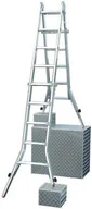 Drabiny - Krause Przegubowa drabina teleskopowa z 4 regulowanymi nogami 4x4 TeleVario - miniaturka - grafika 1