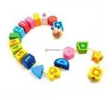 Klocki - Brimarex Drewniane KLOCKI do nawlekania - miniaturka - grafika 1