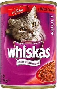 Whiskas Wołowina Puszka 400g 1835 - Mokra karma dla kotów - miniaturka - grafika 8