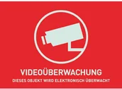 Alarmy - ABUS  lejki informujące o nadzorze wideo o wym 74 x 53 mm język Niemiecki) - miniaturka - grafika 1