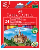 Kredki, ołówki, pastele i pisaki - Faber-Castell Kredki Zamek 24 kolory + temperówka Amex - miniaturka - grafika 1