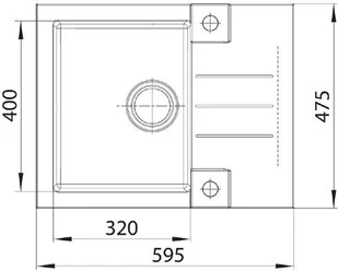 Alveus ROCK 30 PIASKOWY 1213022 - Zlewozmywaki - miniaturka - grafika 2