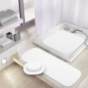 Kleine Wolke 0241100008 Plus tapicerowane Java na kark, 32 X 22 cm, biały 0241 100 008 - Akcesoria łazienkowe - miniaturka - grafika 2