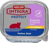 Mokra karma dla kotów - Animonda Integra Protect Diabetes dla kota z drobiem tacka 100g - miniaturka - grafika 1
