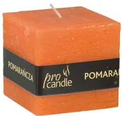 Świece - Pro Candle wieca zapachowa ProCandle 791008 / sześcian / pomarańcza - miniaturka - grafika 1