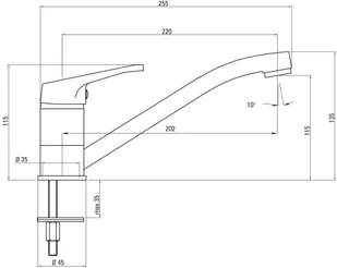 Deante Nemezja piaskowy BEN 760M - Baterie kuchenne Deante Nemezja piaskowy BEN 760M - Baterie kuchenne - miniaturka - grafika 2