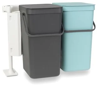 Brabantia Kosz podwójny do segregowania odpadów szafkowy Sort & Go 2 x 16l 110023 - Kosze na śmieci - miniaturka - grafika 2