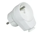 Gniazdka elektryczne - Elektro-Plast Wtyczka-gniazdo przejściówka kątowa 16A AWA-WG biała 51.30 - miniaturka - grafika 1