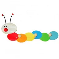 Wyposażenie pokoiku dziecięcego - Bieco Wieszak na garderobę Gąsienica 23021947 - miniaturka - grafika 1