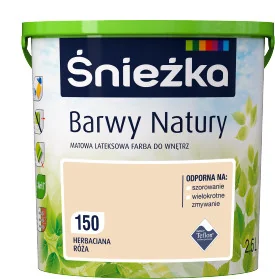 Śnieżka Barwy Natury Herbaciana Róża 150 2,5L - Farby zewnętrzne - miniaturka - grafika 3