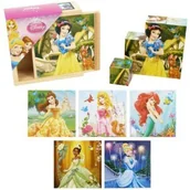 Klocki - Brimarex Drewno Drewniane KLOCKI Księżniczki 346298 - miniaturka - grafika 1