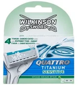 Maszynki do golenia i wkłady - Wilkinson Sword Quattro Titanium Sensitive zapasowe ostrza Wit Aloe 2 szt - miniaturka - grafika 1