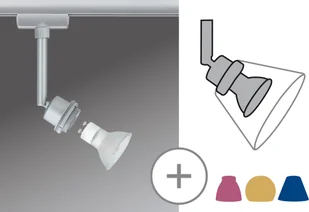 Paulmann Lampa szynowego systemu oświetlenia 95182 Ural Żarówka LED GZ10 230 V 3.5 W chrom matowy) - Lampy sufitowe - miniaturka - grafika 3