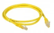Kable - ABCVISION PATCHCORD RJ45/1.0-YELLOW UTP kat.5e ŻÓŁTY 1m - miniaturka - grafika 1
