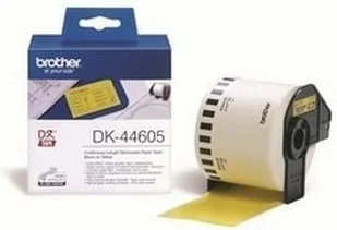 Brother DK-44605 Ciągła usuwalna żółta papierowa taśma (62mm x 30.48m) (DK44605) - Etykiety do drukarek - miniaturka - grafika 8