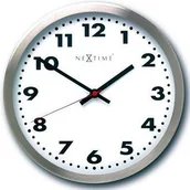 Zegary - Nextime Zegar ścienny Arabic biały 26 cm - miniaturka - grafika 1