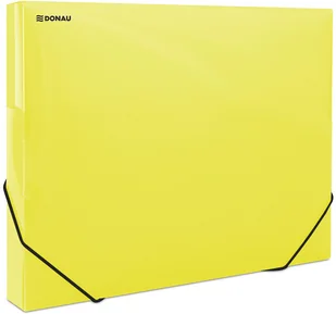 Donau Teczka z gumką A4 pudełko PCV - żółta - Teczki i skoroszyty - miniaturka - grafika 2