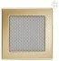 Akcesoria kominkowe - Kratki.pl Kratka 17x17 złota 17Z - miniaturka - grafika 1
