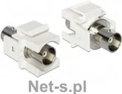 Pozostałe akcesoria sieciowe - Delock Moduł Keystone BNC F ->BNC F (86301) - miniaturka - grafika 1