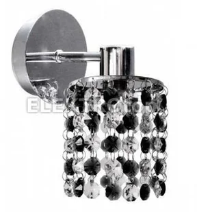 Candellux ROYAL KINKIET 1X40W G9 Chrom KRYSZTAŁKI CZARNE 21-36240 - Lampy ścienne - miniaturka - grafika 2