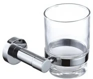 Kubki na szczoteczki do zębów - Omnires MODERN PROJECT Kubek z uchwytem chrom MP60320 CR MP60320CR - miniaturka - grafika 1