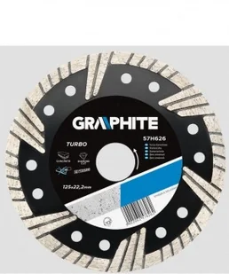 Graphite tarcza tnąca Turbo 125x22mm 57H626 - Tarcze do pił - miniaturka - grafika 3