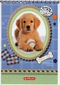 Szkolne artykuły papiernicze - Herlitz Kołonotatnik A7 Pretty Pets pies - miniaturka - grafika 1