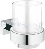 Kubki na szczoteczki do zębów - Grohe Szklanka Essentials Cube 40755001 - miniaturka - grafika 1