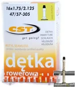 Dętki rowerowe - CST Dętka 16 x 1,75/2,125 Dunlop - miniaturka - grafika 1
