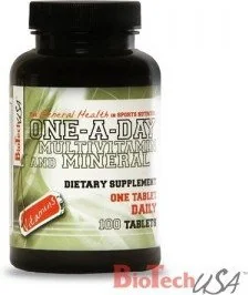 BioTech One A Day 100 tab. - Witaminy i minerały dla sportowców - miniaturka - grafika 2