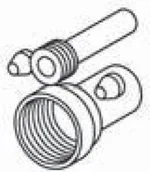 Akcesoria do armatury i ceramiki - Tece komplet prostek przyłączeniowych do ceramiki wraz z podkładkami i element - miniaturka - grafika 1