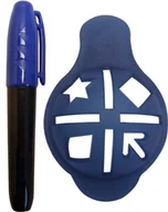 Golf - Longridge Uni Oznaczania Piłek Golfowych Deluxe Line Up, Niebieski (GABLD) - miniaturka - grafika 1