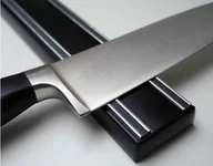 Akcesoria do sztućców - Bisbell Listwa magnetyczna Bisichef 500 mm czarna B44X50 - miniaturka - grafika 1