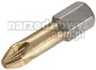 Klucze i nasadki - WOLFCRAFT bit Torsion TiN PZ 2 (2szt.) 1326000 - miniaturka - grafika 1