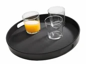Akcesoria gastronomiczne - APS TACA KELNERSKA OKRĄGŁA Z MELAMINY "BISTRO" 35,5 CM zakupy dla domu i biura EJ84078 - miniaturka - grafika 1