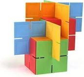 Klocki - Fat Brain Toys Kwadraty Dado - miniaturka - grafika 1