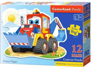 Castorland Puzzle MAXI Konturowe:Funny Digger 12 - Puzzle - miniaturka - grafika 3
