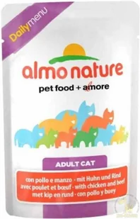 Almo Nature Daily Menu Kurczak z wołowiną - Saszetka 70g - Mokra karma dla kotów - miniaturka - grafika 2