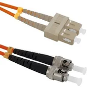 Patchcordy - Qoltec Optic Patchcord SC/UPC ST/UPC MM 50/125 OM2 2m 54064 - miniaturka - grafika 1