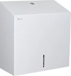 Merida Pojemnik na ręczniki pojedyncze STELLA MAXI, BIAŁY ASB101 - Dozowniki papieru i mydła dla firm - miniaturka - grafika 2