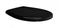 Deski sedesowe - GSI CLASSIC deska WC wolnoopadająca, czarna, zawiasy chrom MSC87CN20 - miniaturka - grafika 1